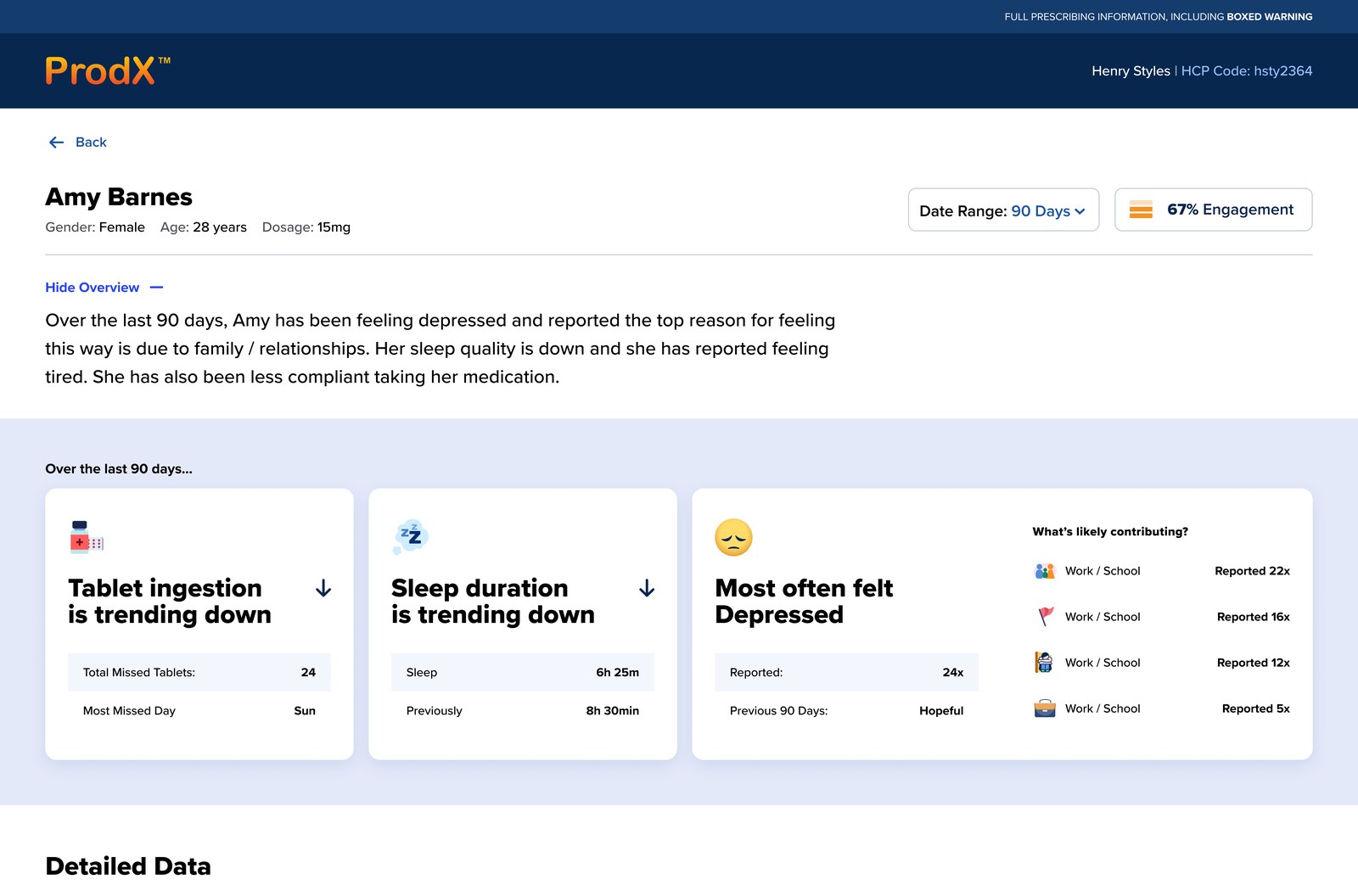 The future concept: a plain-language patient summary followed by three insight cards